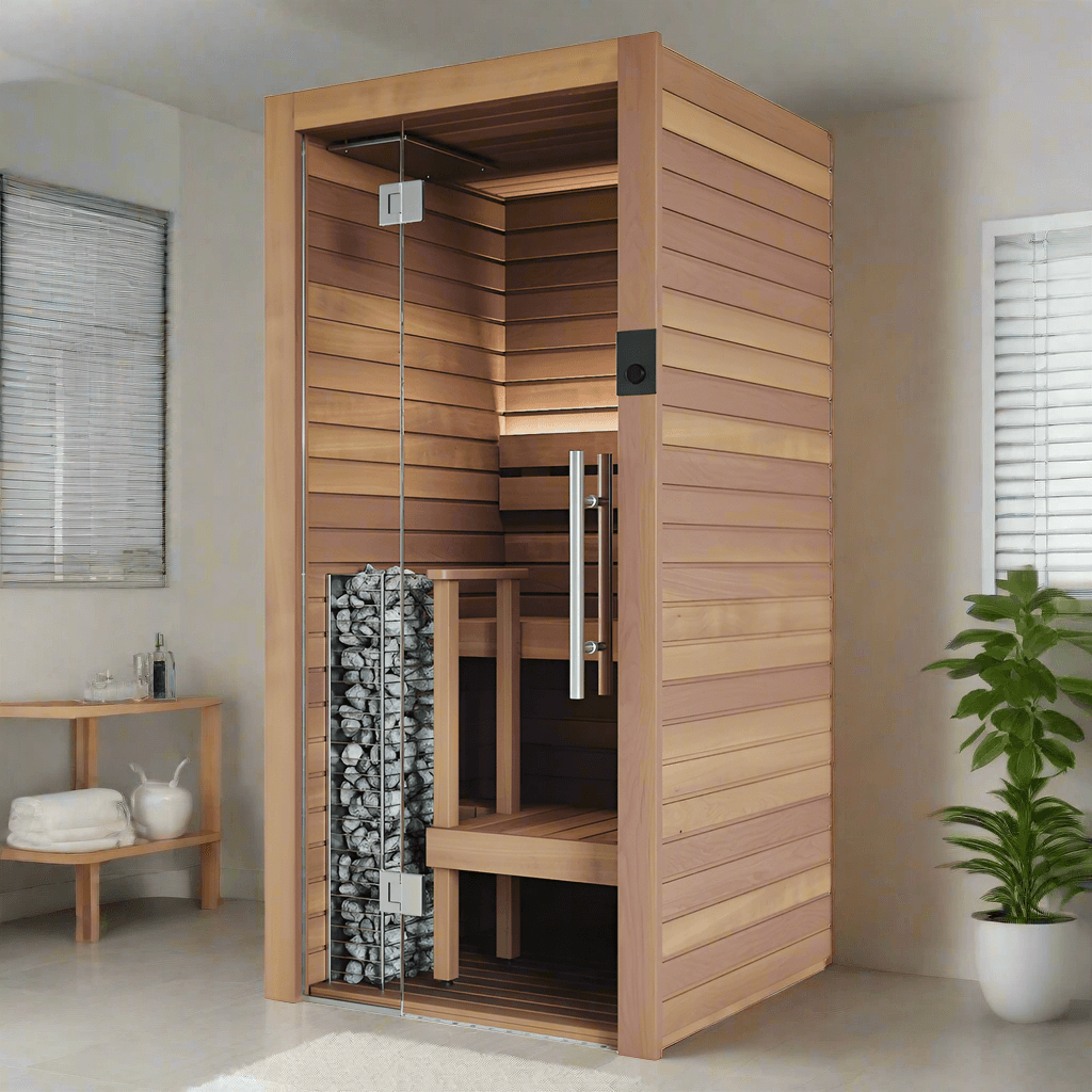 Auroom Saunas Auroom Cala Glass Mini Sauna Kit -Thermo-Aspen