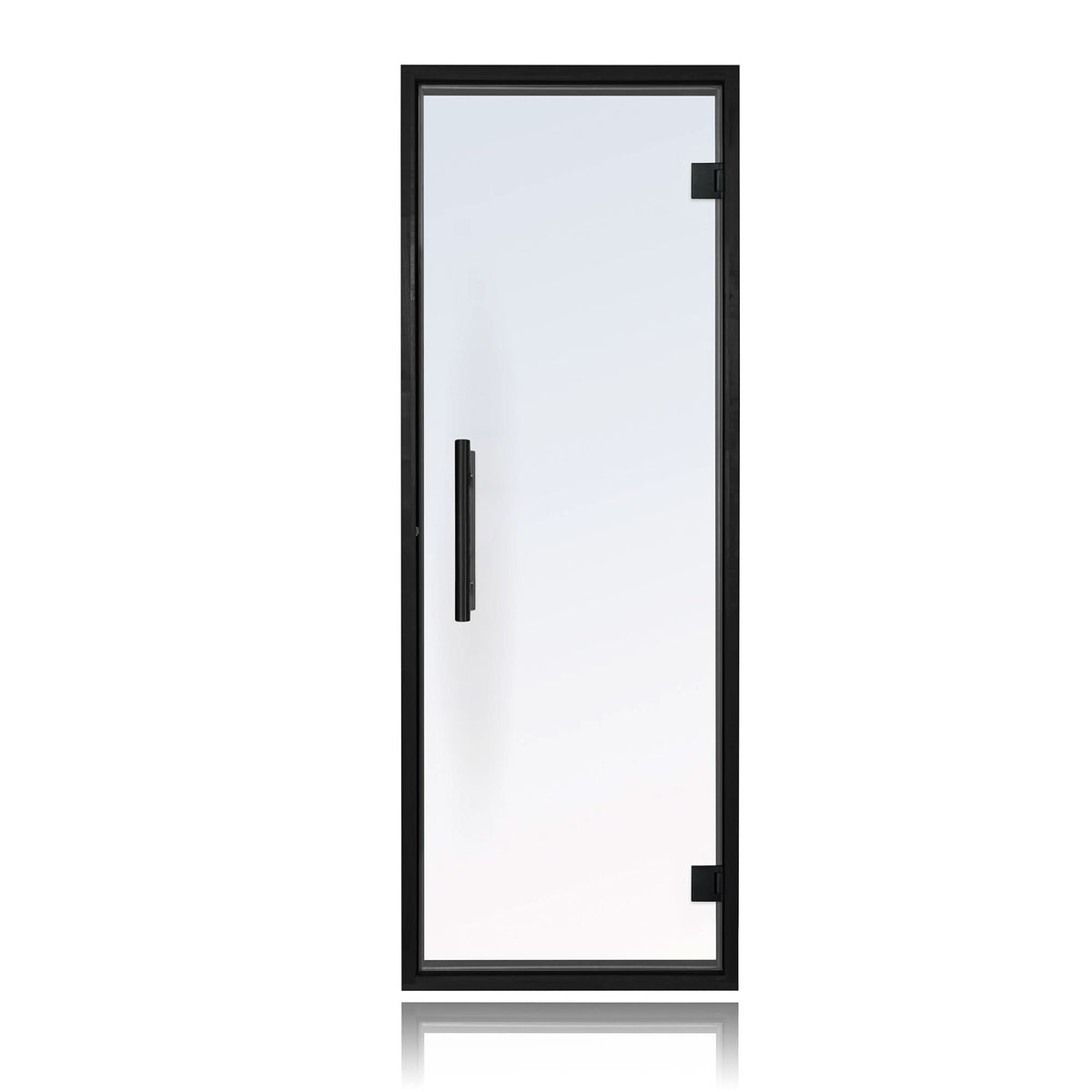 ProSaunas Accessories Prosaunas Black Alder Frame Clear Glass Sauna Door 24x73