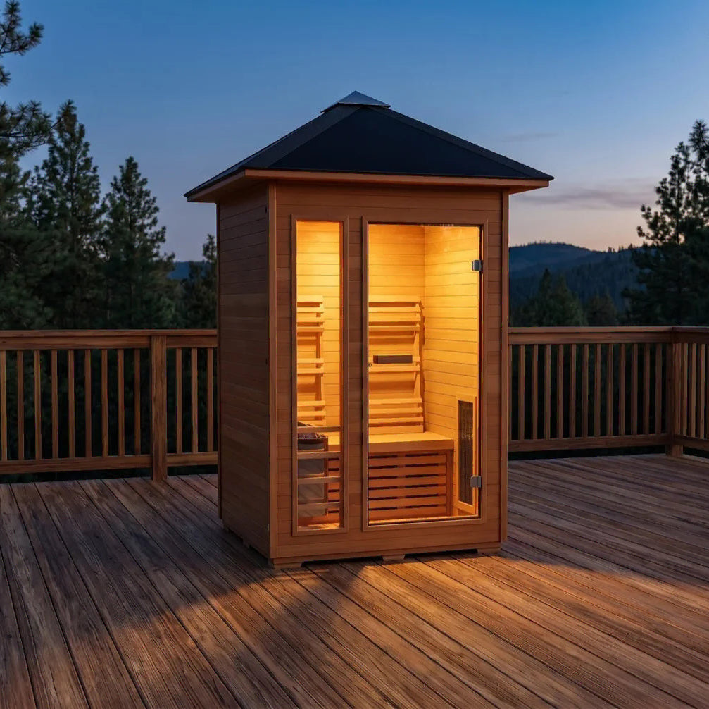 Sunray Saunas Sunray Bristow 2 Person Outdoor Traditional Sauna