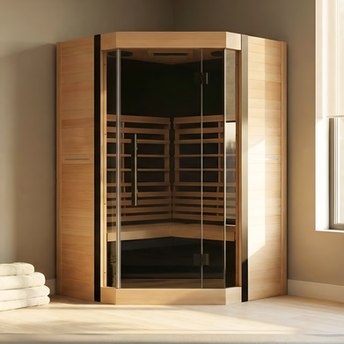 FINSAUNA FINSAUNA Radia IR 300C 2 Person Full-Spectrum Home Infrared Sauna