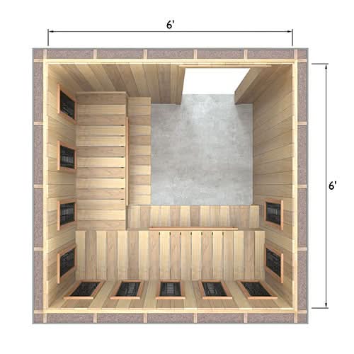 Finnmark Infrared Heater Kits Finnmark Spectrum Plus™ 6' x 6'L Infrared Heater Panel Kit