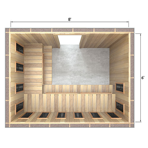 Finnmark Accessories Finnmark Spectrum Plus 6' x 8' Infrared Heater Panel Kit