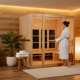 Golden Designs Saunas New 2026 Model Golden Designs 8 Person Full Spectrum Near Zero EMF FAR IR Sauna (GDI-6880-03 FS)