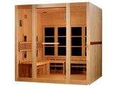 Golden Designs Saunas New 2026 Model Golden Designs 8 Person Full Spectrum Near Zero EMF FAR IR Sauna (GDI-6880-03 FS)