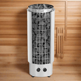 Harvia Cilindro PC90 9kW Electric Sauna Heater with Built-In Controls