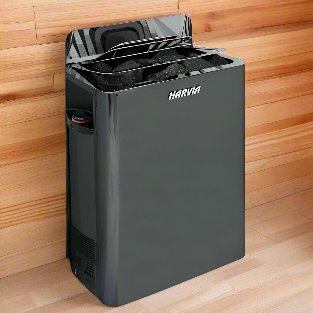 Harvia Heaters Harvia SW60 The Wall 6kW Electric Sauna Heater - Black Stainless Steel