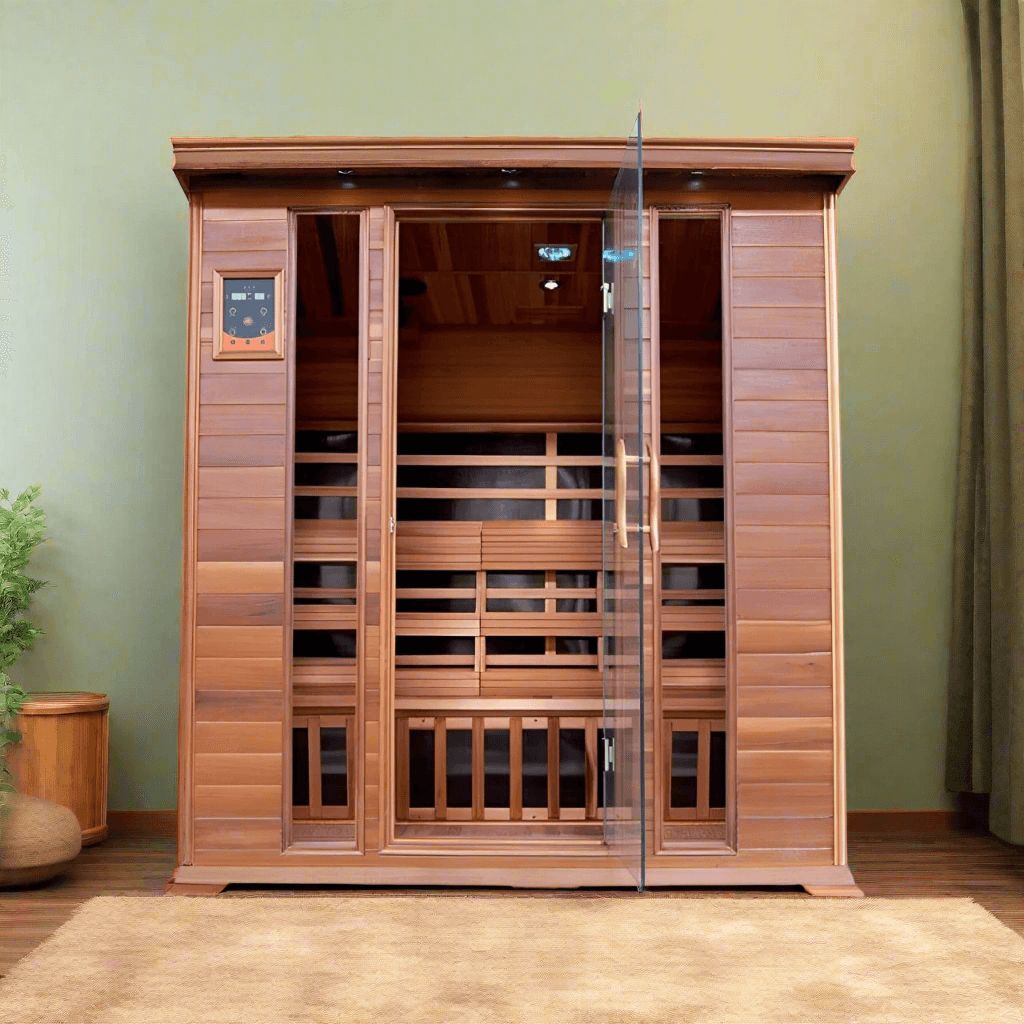 Sunray Saunas Sunray Sequoia 4-Person Indoor Infrared  Cedar Sauna