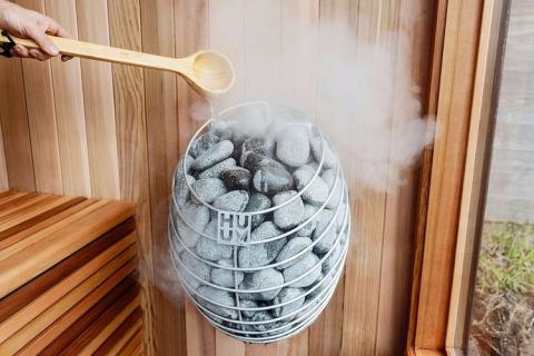 Paquete de calentador de sauna de 9,0 kW de la serie DROP de HUUM