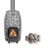 HUUM HIVE Flow Mini sauna stove package with stove and included sauna stones