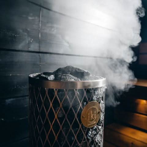 IKI Heaters IKI 6.6B Pillar Series 6.6kW Sauna Heater, Built-In Controls