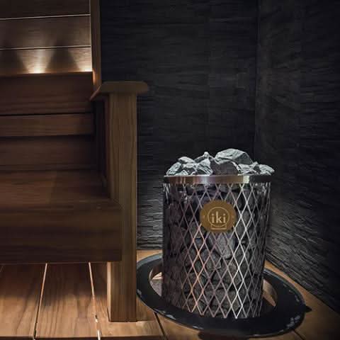 IKI Heaters IKI 6.6B Pillar Series 6.6kW Sauna Heater, Built-In Controls