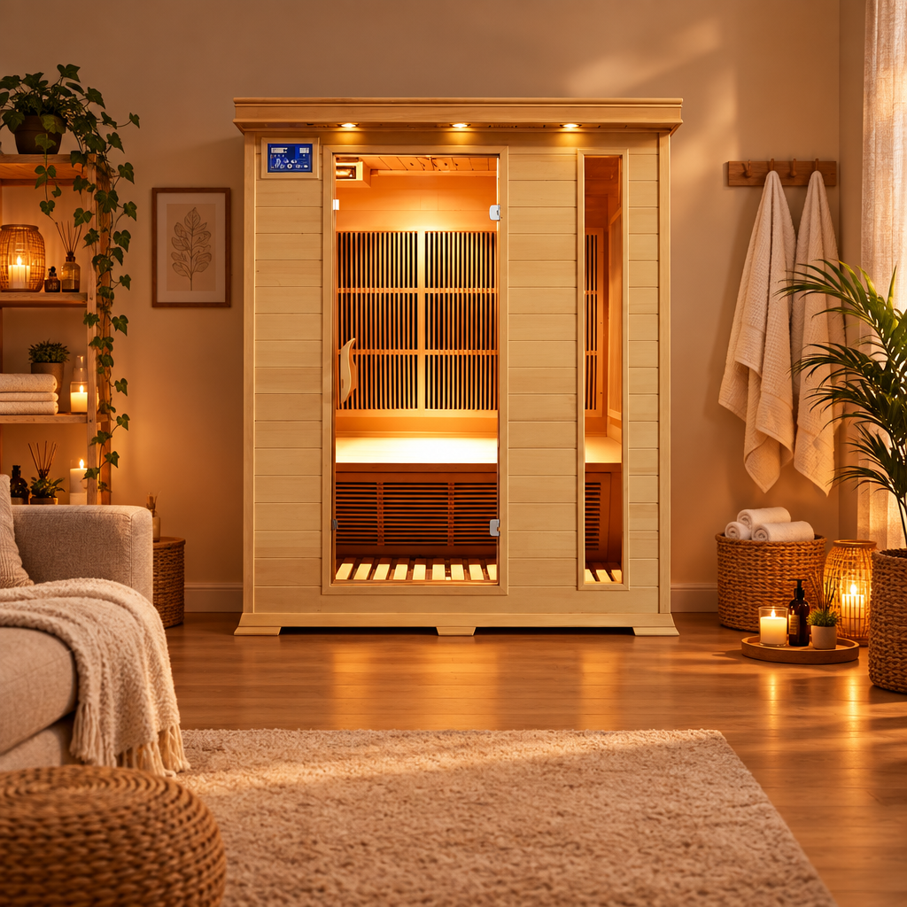 Full view of the Aspen showing the bench through the glass door