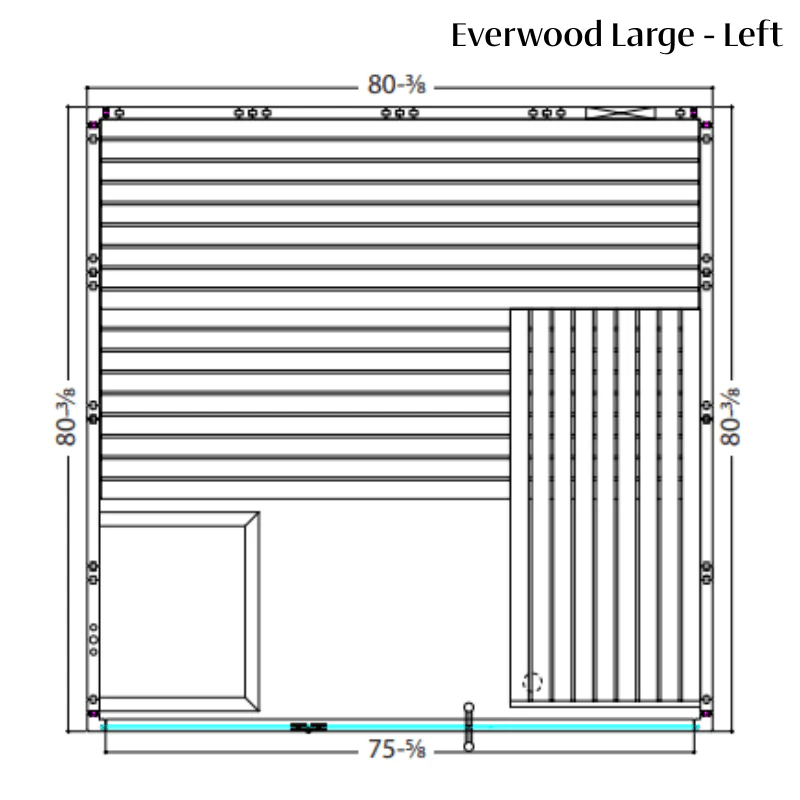 Almost Heaven Saunas Almost Heaven Everwood 2-5 Person Indoor Sauna — Heritage Collection