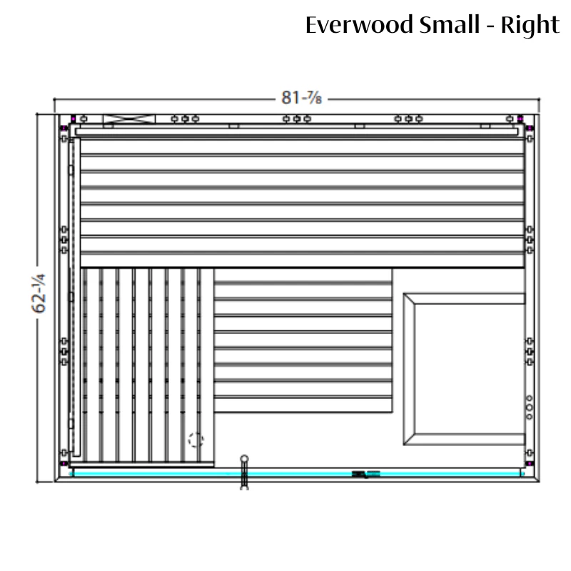 Almost Heaven Saunas Almost Heaven Everwood 2-5 Person Indoor Sauna — Heritage Collection