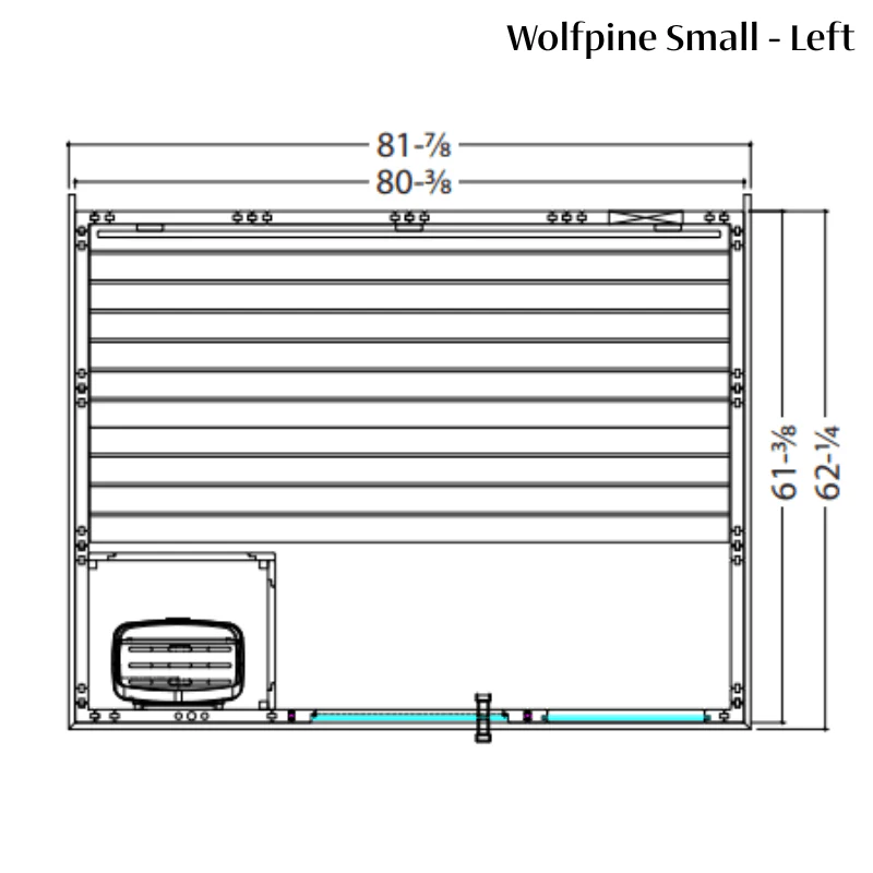 Almost Heaven Saunas Almost Heaven Wolfpine 2-5 Person Indoor Sauna — Heritage Collection