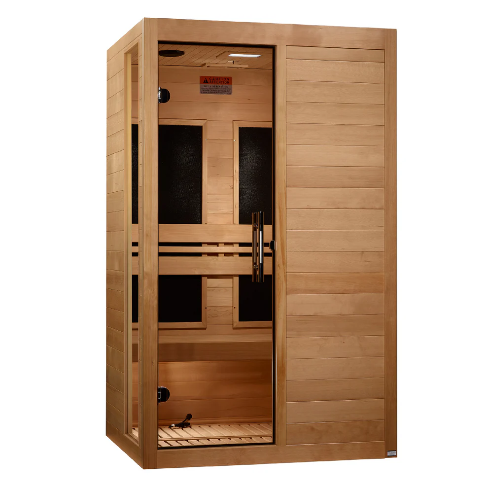 Golden Designs Saunas Golden Designs Dynamic Lucca 2 Person Ultra Low EMF FAR IR Sauna (DYN-6215-05)