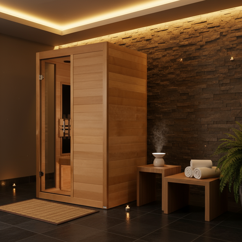 Golden Designs Saunas Golden Designs Dynamic Lucca 2 Person Ultra Low EMF FAR IR Sauna (DYN-6215-05)