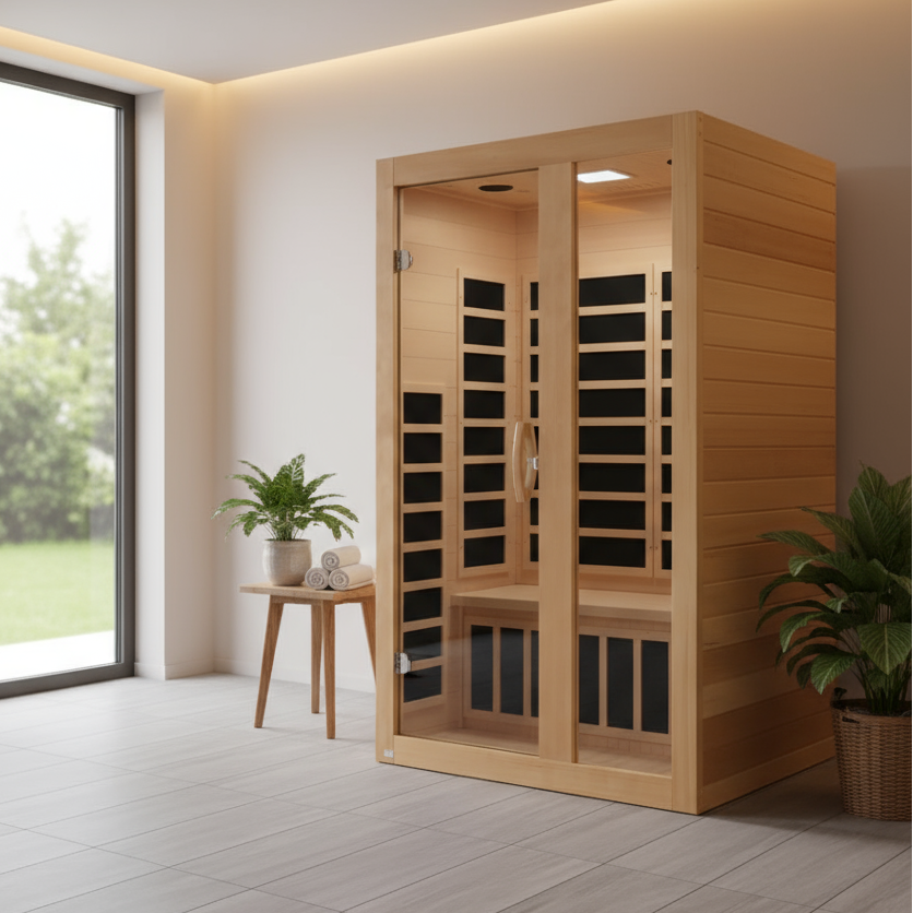 Golden Designs Saunas Golden Designs Dynamic Serena 2 Person Ultra Low EMF FAR IR Sauna (DYN-6229-01 Elite)