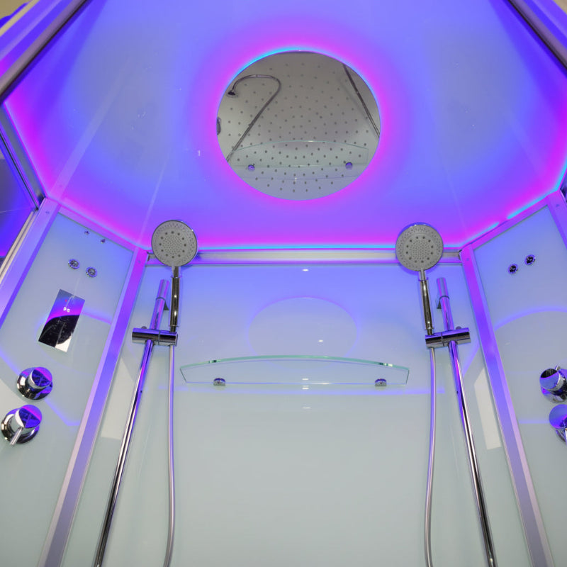 Platinum Showers Platinum DZ903A 2 Person Freestanding Sliding Door Steam Shower