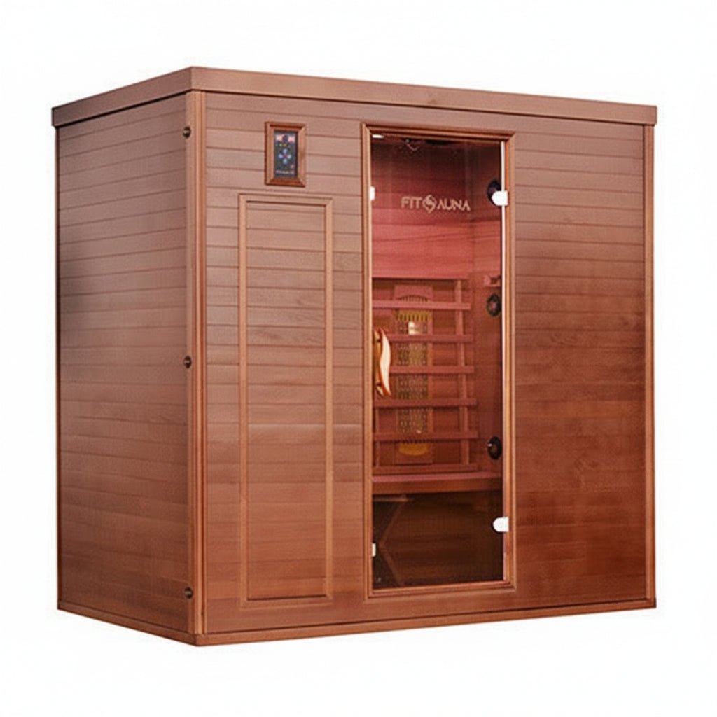FitSauna Saunas FitSauna XL 3 Person Hemlock Infrared Sauna Cabin with Fitness System