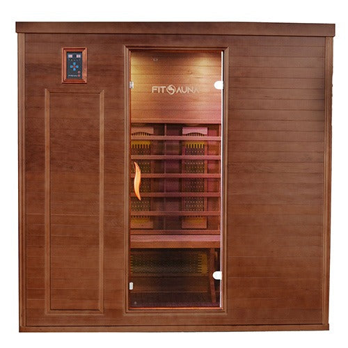 FitSauna Saunas FitSauna XL 3 Person Hemlock Infrared Sauna Cabin with Fitness System