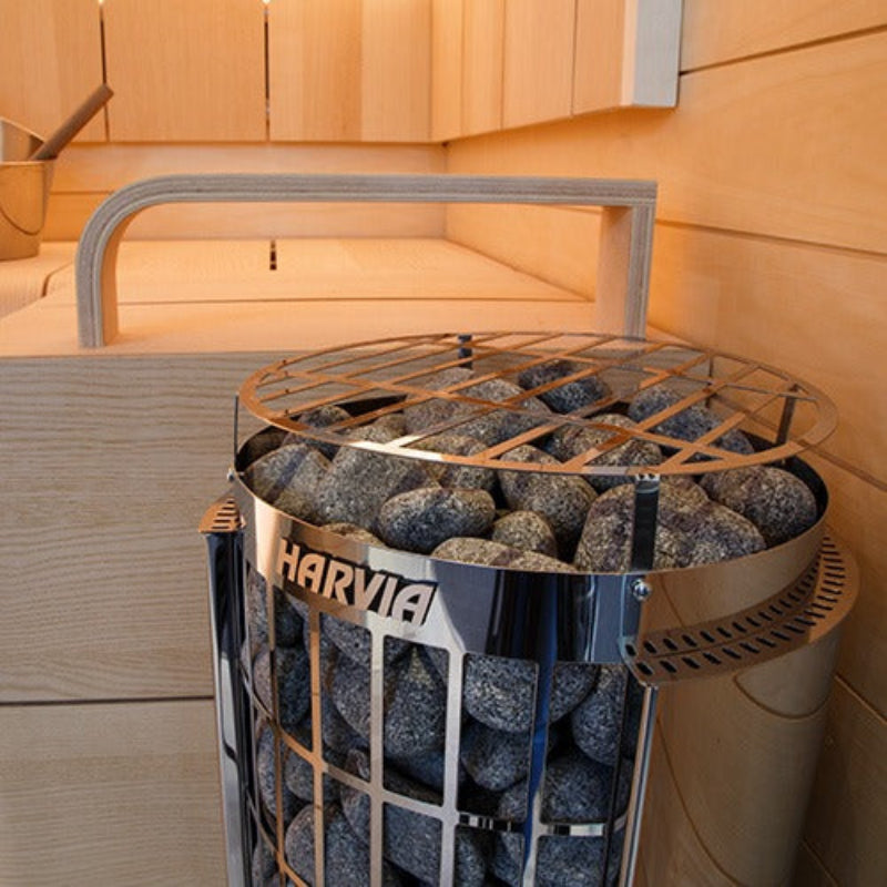 Harvia Heaters Harvia Cilindro PC90 9kW Electric Sauna Heater with Built-In Controls