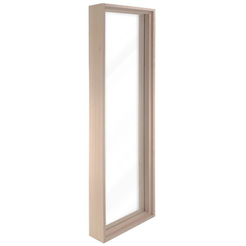 ProSaunas Accessories PROSAUNAS Framed Dual Pane Clear Glass Sauna Window with Hemlock Jamb, 16" x 60"