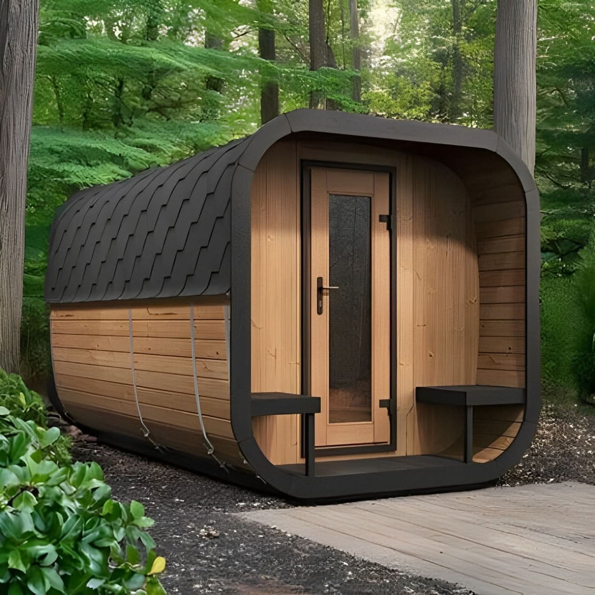 SaunaLife CL12GCP Luxury Sauna Suite Kit | Cube-Series