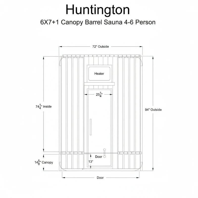Almost Heaven Saunas & Hot Tubs Almost Heaven Huntington 6 Person Barrel Sauna + Almost Heaven Kirami 4 Person Hot Tub