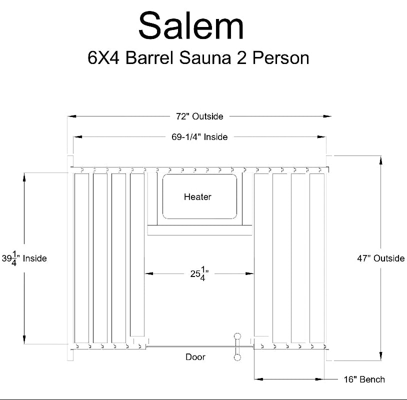 Almost Heaven Saunas & Hot Tubs Almost Heaven Salem 2 Person Barrel Sauna & Almost Heaven Sindri 2 Person Wood Fired Hot Tub
