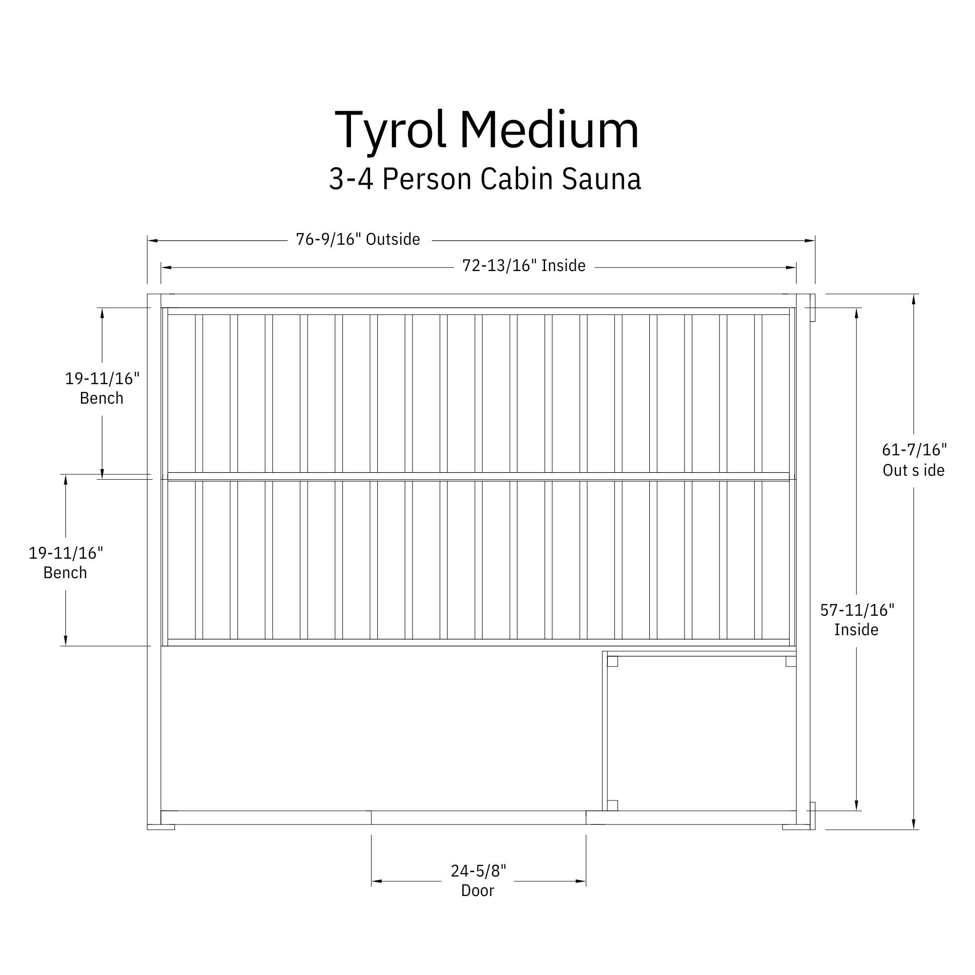 Almost Heaven Saunas Almost Heaven Tyrol 3-5 Person Indoor Sauna — Heritage Collection