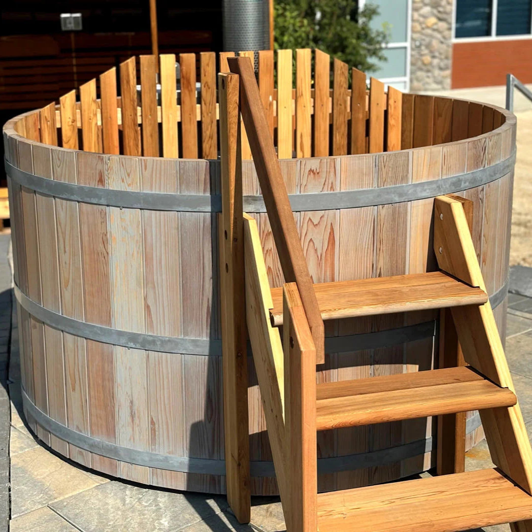 Northern Lights Hot Tubs Northern Lights 6 Person Wood Fired Hot Tub - Interior Stove