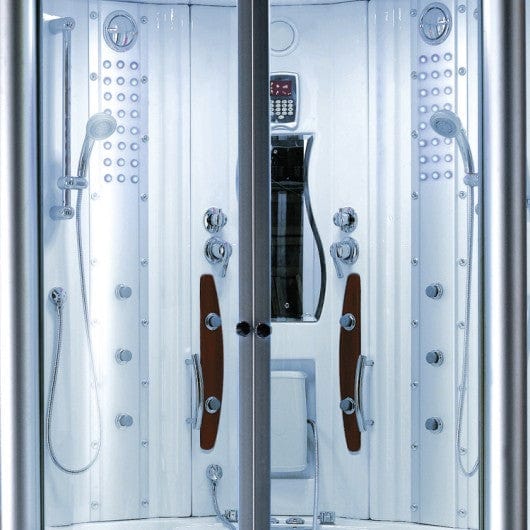 Mesa WS-608A 2 Person Walk-In Steam Shower with Jetted Tub