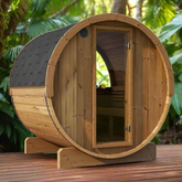 SaunaLife Model E7W 4 Person Sauna Barrel - Window