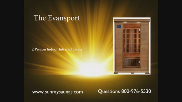 Sunray Evansport 2 Person Indoor Infrared Sauna