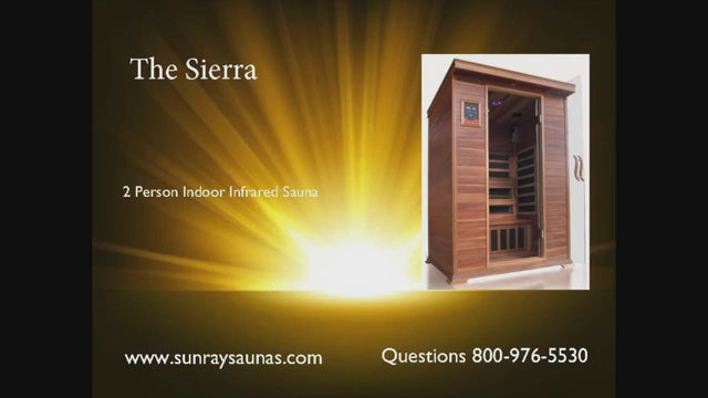Sunray Sierra 2 Person Indoor Infrared Cedar Sauna