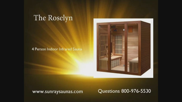 Sunray Roslyn 4-Person Indoor Infrared  Cedar Sauna