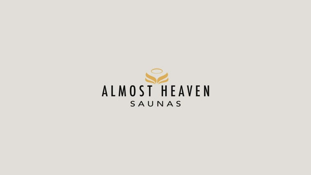 Almost Heaven Vienna 2 Person Outdoor Traditional Canopy Barrel Sauna