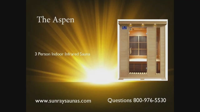 Sunray Aspen 3 Person Indoor Infrared  Sauna