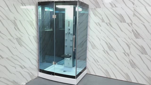 Mesa WS-300A Steam Shower - 47"W x 35"D x 85"H (Blue Glass)