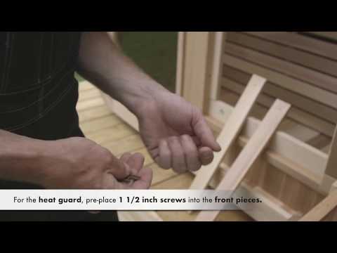 Dundalk Leisure Knotty Cedar Outdoor Luna Sauna