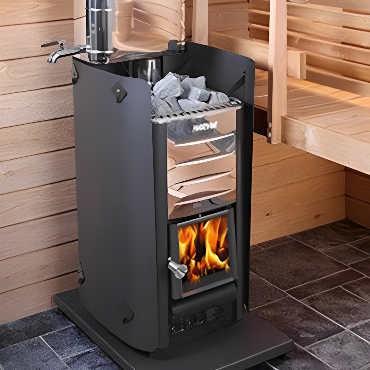 Harvia Pro 20SL Wood Burning Sauna Stove w/ FireboxExtension