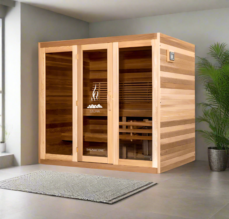 Saunacore Saunas Saunacore Traditional Modular Series C5X8 with Kw 6 SE Heater