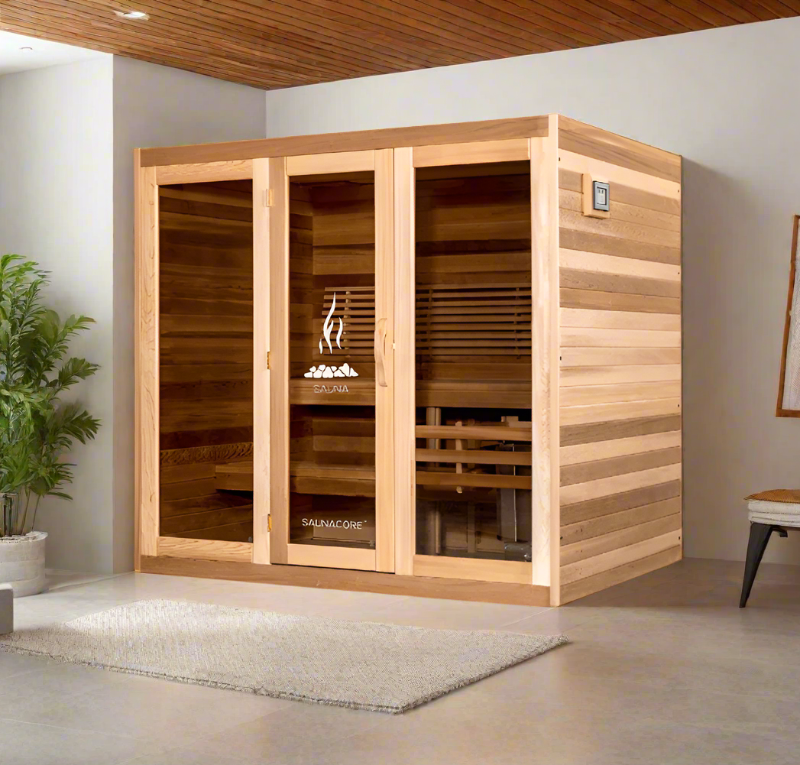 Saunacore Saunas Saunacore Traditional Modular Series C5X6 with Kw 5 SE Heater