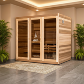 Saunacore Saunas Saunacore Modular C6X9 Western Red Cedar 1–8 Person Indoor Traditional Sauna
