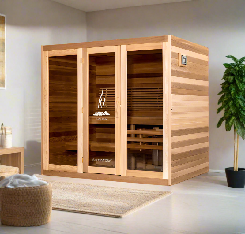Saunacore Saunas Saunacore Traditional Modular Series C7X10 with Kw 10.5 SE Heater