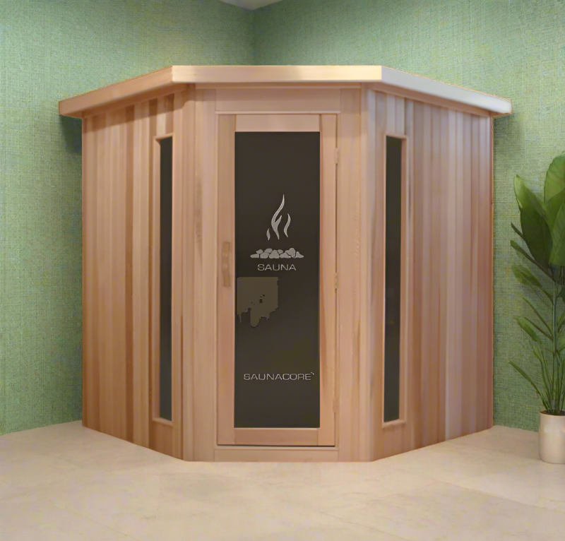 Saunacore Traditional Indoor Sauna Neo-Classic Style Series N8X8 - My Sauna World