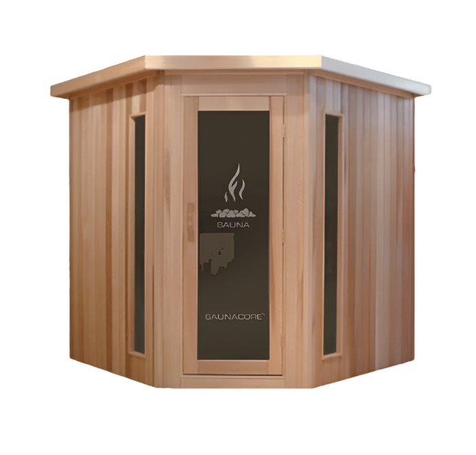 Saunacore Traditional Indoor Sauna Neo-Classic Style Series N8X8 - My Sauna World