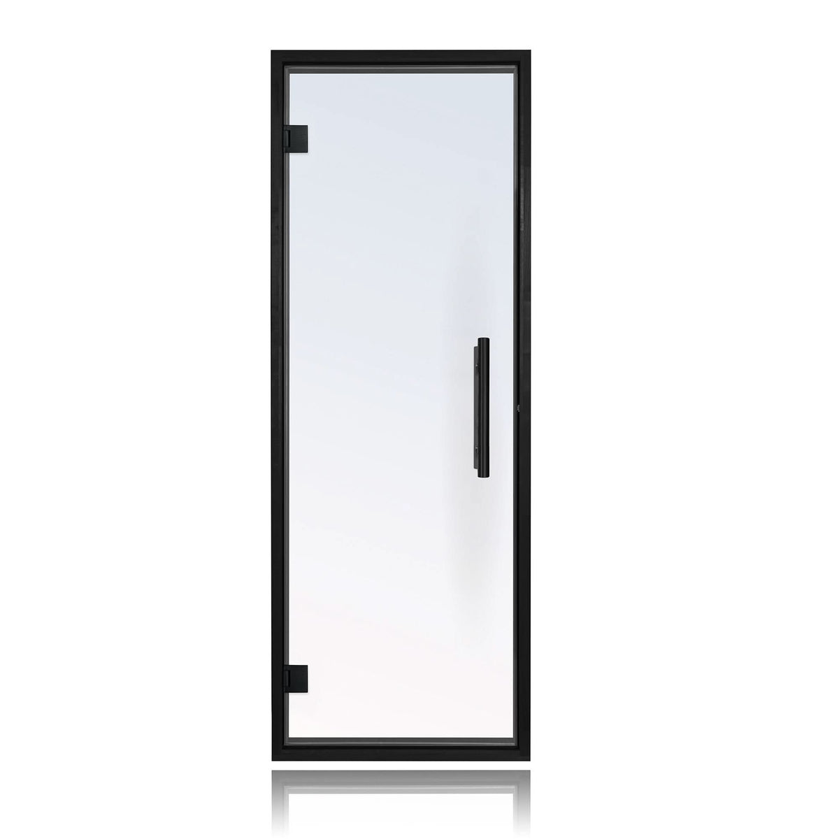 ProSaunas Accessories Prosaunas Black Alder Frame Clear Glass Sauna Door 24x81