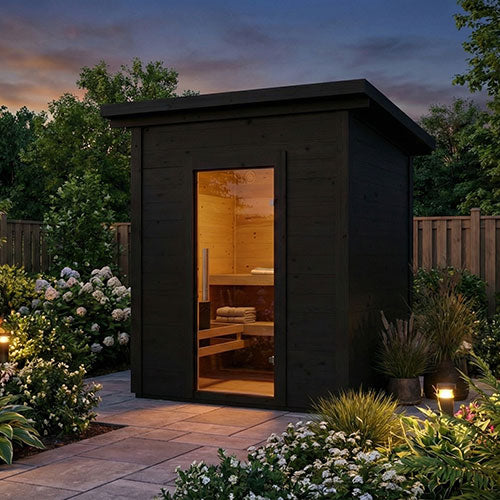 SaunaLife Saunas SaunaLife Model G2B 4 Person Garden Series Outdoor Sauna (Paint Included)